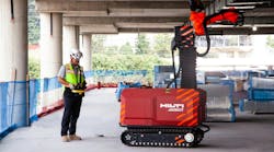 HITT is using Hilti&rsquo;s Jaibot for repetitive tasks such as drilling anchors