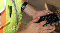 Rogers O'brien's Safety Manager Utilizes The Polar Armband To Monitor His Biometrics While On The Jobsite