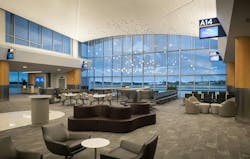 Gerald R. Ford International Airport Phase 1 of expanded Concourse A Interior 6, &copy; Peter McCullough Photo courtesy HKS