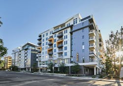 For The Variel in Woodland Hills, Calif., general contractor W.E. O'Neil used prefabricated wall panels to expedite construction. Photo courtesy W.E. O'Neil