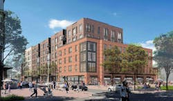 rendering of Northland Newton Development passive house multifamily project