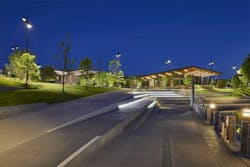 Night Long Shot of the Pavilion Night Long Shot of the Pavilion