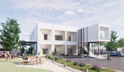 Rendering Of Modular Healthcare Building Rendering Of Modular Healthcare Building