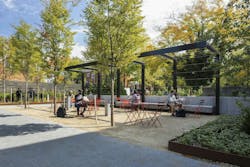 Student in nature at Lucia Smith Nash Walkway on the Case Western Reserve University campus Student in nature at Lucia Smith Nash Walkway on the Case Western Reserve University campus