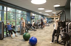 The fitness center at the Summit at Rockwood, a senior living community on Spokane, WA The fitness center at the Summit at Rockwood, a senior living community on Spokane, WA