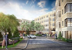The Fitzgerald, A Senior Living Community, Is Replacing A Former Grocery Store In Washington, Dc&rsquo;s Palisades Neighborhood Its Design Draws Inspiration From Dc&rsquo;s Classic, Prewar Apartment Houses