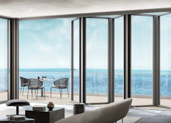C.R. Laurence Palisades S90 bi-folding glass door and wall system C.R. Laurence Palisades S90 bi-folding glass door and wall system