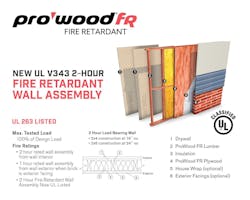 ProWood FR V343 wall assembly
