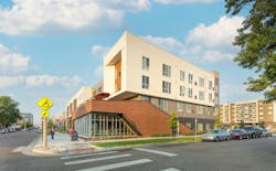 Exterior community on street corner