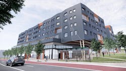 Multifamily development rendering modern in Pittsburgh