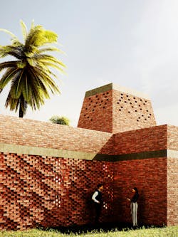 HDR uses artificial intelligence tools to help design iKure health clinic in India. Rendering courtesy Design 4 Others