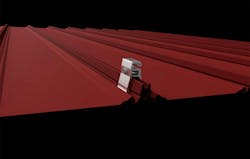 Metal roof clamp building product rendering