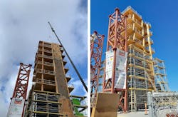 10-story mass timber building on seismic shake table