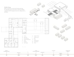 Modular construction plan of fire department