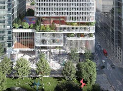 8 Canada Square, A Norman Foster Designed Office Building That&rsquo;s Currently The Global Headquarters Of Hsbc Holdings, Will Have Large Sections Of Its Fa&ccedil;ade Removed To Create Landscaped Terraces Design By Kpf