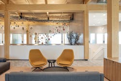 Northglenn, a Denver suburb, opens a net zero, all-electric city hall with a mass timber structure. Photo courtesy City of Northglenn