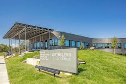 Northglenn, a Denver suburb, opens a net zero, all-electric city hall with a mass timber structure. Photo courtesy City of Northglenn Northglenn, a Denver suburb, opens a net zero, all-electric city hall with a mass timber structure. Photo courtesy City of Northglenn