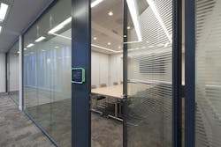 Revolution 54 Plus demountable glass wall partition system