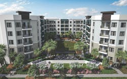 Bainbridge The Grand in Orlando creates &ldquo;sanctuaries&rdquo; with controlled access, high-speed Internet, and other smart features. Photo courtesy Bainbridge Companies