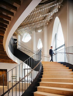 Populus Hotel, Denver, the first carbon positive hotel in the United States. Photo: Jason O'Rear, courtesy The Beck Group