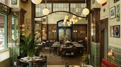 Pictured: Book Tower, Detroit, Mich. Le Supr&ecirc;me leads the new dining experiences, complemented by Kamper&rsquo;s rooftop bar, Bar Rotunda caf&eacute;, Sakazuki pub, and HIROKI-SAN, all of which help support local tourism and the economy