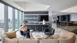 Pictured: Stonebriar Commercial Finance, Plano, Texas. Within this flexible space, employees can take in the natural light and outdoor views