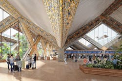 Gelephu International Airport. Rendering &copy; BIG