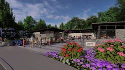 Entry approach from the parking area to the new Welcome Center, courtesy GWWO Entry approach from the parking area to the new Welcome Center, courtesy GWWO