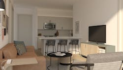 Built to Spec leverages MCA’s design expertise and Morgan Li’s large-scale production capabilities to create unique, high-quality furnishings while maintaining cost efficiency. Image © MCA Built to Spec leverages MCA’s design expertise and Morgan Li’s large-scale production capabilities to create unique, high-quality furnishings while maintaining cost efficiency. Image © MCA