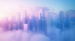 Digital Rendering Of A Downtown Building In Simulation City, Created Using Computer Technology For A Realistic Representation Of The Structure AI generated