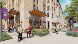 Rendering: Ramza, courtesy TCU and Endeavor Real Estate Group Rendering: Ramza, courtesy TCU and Endeavor Real Estate Group