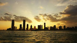 Silhouette Of City Buildings During Sunset in New York City