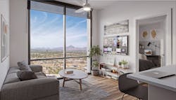 Multifamily housing at 4th and Pierce in Phoenix, Ariz. Photo &copy; Shepley Bulfinch