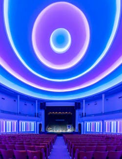 Lighting upgrades were among this project's improvements to the church.