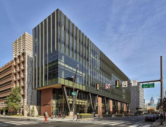 Amy Gutmann Hall at the University of Pennsylvania. Photo credit Jeffrey Totaro, courtesy Lake Flato