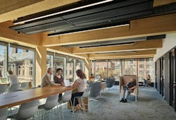 Amy Gutmann Hall at the University of Pennsylvania. Photo credit Jeffrey Totaro, courtesy Lake Flato