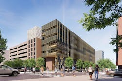 University of Pennsylvania, Amy Gutmann Hall, Philadelphia, PA. Rendering courtesy Lake Flato, KSS Architects University of Pennsylvania, Amy Gutmann Hall, Philadelphia, PA. Rendering courtesy Lake Flato, KSS Architects