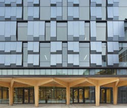 Innovation Village at Fanshawe College, London, Ontario, Canada, designed by Diamond Schmitt. Photo credit: Tom Arban Photography Inc., courtesy Diamond Schmitt