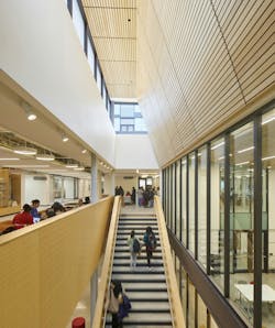 Innovation Village at Fanshawe College, London, Ontario, Canada, designed by Diamond Schmitt. Photo credit: Tom Arban Photography Inc., courtesy Diamond Schmitt Innovation Village at Fanshawe College, London, Ontario, Canada, designed by Diamond Schmitt. Photo credit: Tom Arban Photography Inc., courtesy Diamond Schmitt