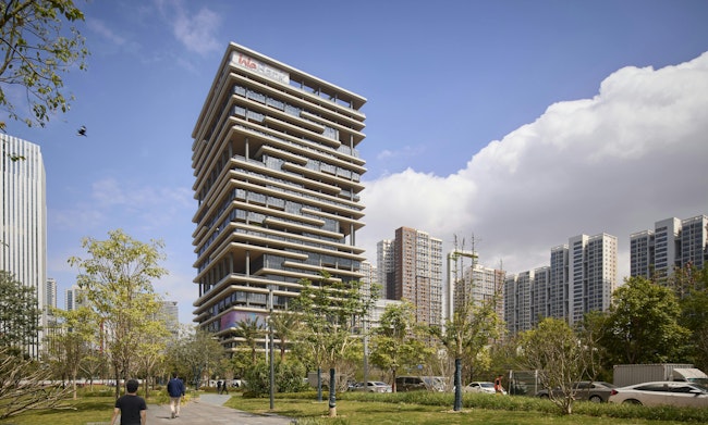 WeBank Headquarters, Shenzhen, China. Photo: Dave Burk &copy; SOM