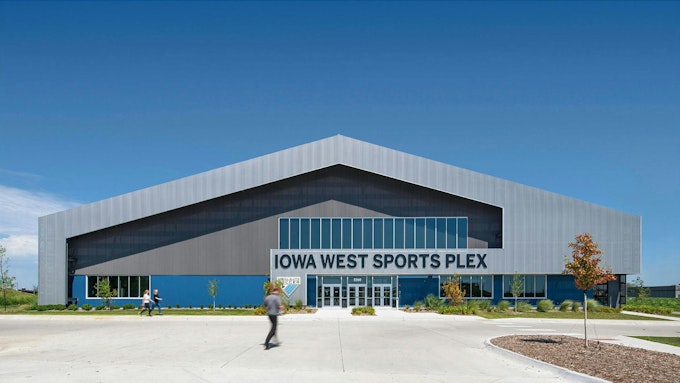 RDG's design for the Iowa West Sports Plex in Council Bluffs, Iowa, was designed to seamlessly integrate into the Mid-America entertainment district, balancing functionality with aesthetics. Using a pre-manufactured metal building, the facility maximizes efficiency while maintaining a modern, dynamic presence for athletes and fans alike