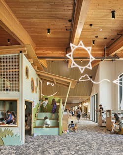 Cedar Park Public Library, Cedar Park, Texas. Photo: Robert Gomez, courtesy Lake Flato Cedar Park Public Library, Cedar Park, Texas. Photo: Robert Gomez, courtesy Lake Flato